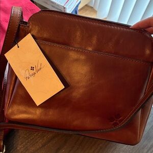 Patricia Nash Brown Leather Crossbody Bag